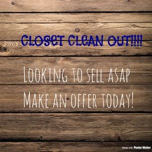 Cleaning out my closet!